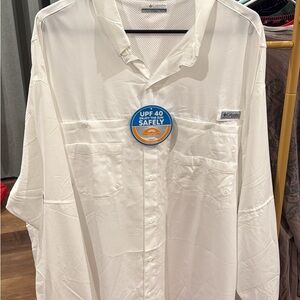 Columbia Men's Cream Button Down Shirt